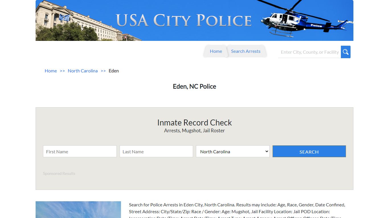 Eden, NC Police | Jail Records
